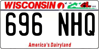 WI license plate 696NHQ