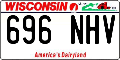 WI license plate 696NHV