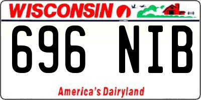 WI license plate 696NIB