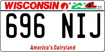 WI license plate 696NIJ