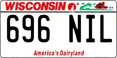 WI license plate 696NIL