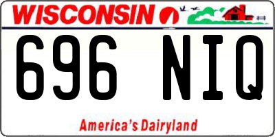 WI license plate 696NIQ