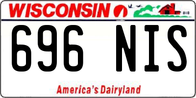 WI license plate 696NIS