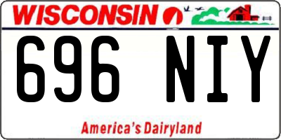 WI license plate 696NIY