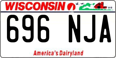 WI license plate 696NJA