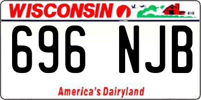 WI license plate 696NJB