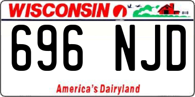 WI license plate 696NJD