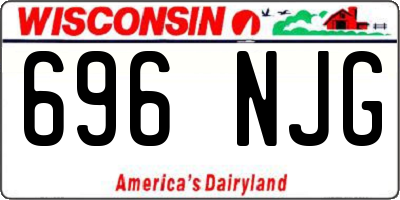 WI license plate 696NJG
