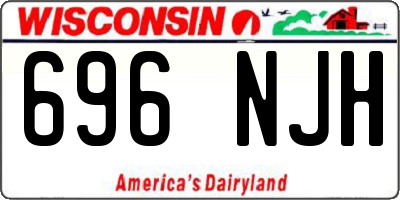 WI license plate 696NJH