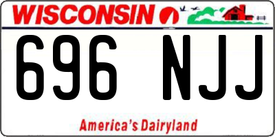 WI license plate 696NJJ