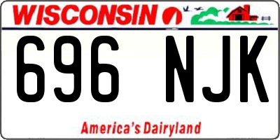 WI license plate 696NJK