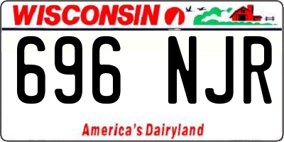 WI license plate 696NJR