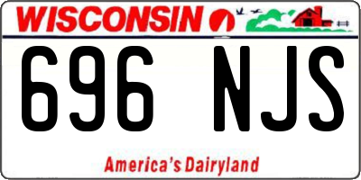 WI license plate 696NJS
