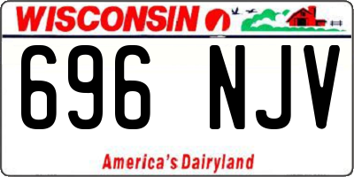 WI license plate 696NJV