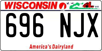 WI license plate 696NJX