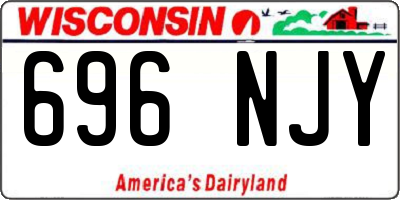 WI license plate 696NJY
