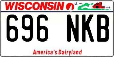 WI license plate 696NKB