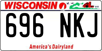 WI license plate 696NKJ