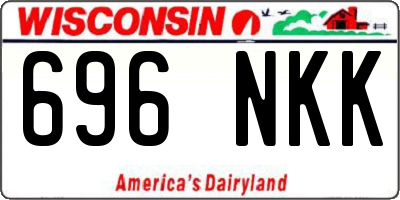 WI license plate 696NKK