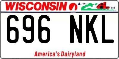 WI license plate 696NKL
