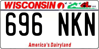 WI license plate 696NKN