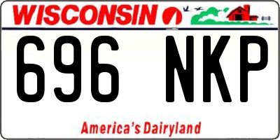 WI license plate 696NKP