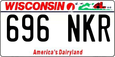 WI license plate 696NKR
