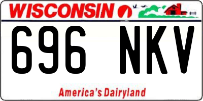 WI license plate 696NKV