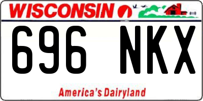 WI license plate 696NKX