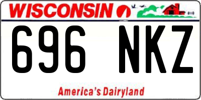 WI license plate 696NKZ
