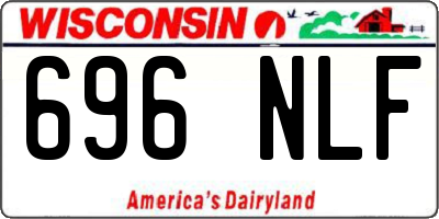 WI license plate 696NLF