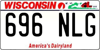 WI license plate 696NLG