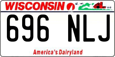 WI license plate 696NLJ