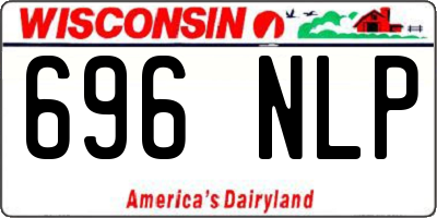 WI license plate 696NLP