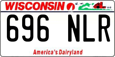 WI license plate 696NLR