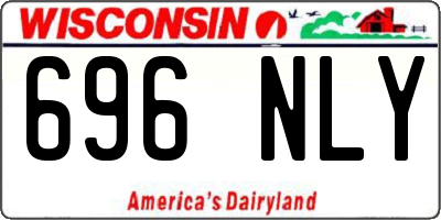 WI license plate 696NLY