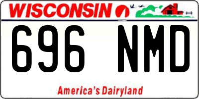 WI license plate 696NMD