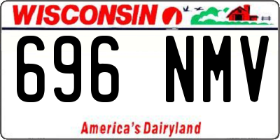 WI license plate 696NMV