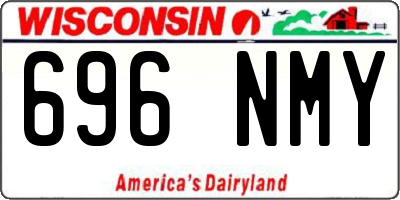 WI license plate 696NMY