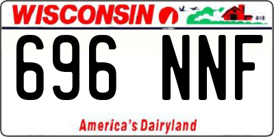 WI license plate 696NNF