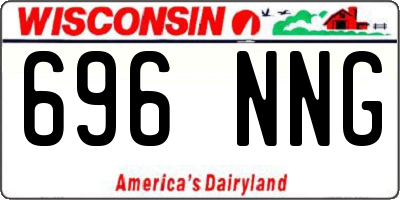 WI license plate 696NNG