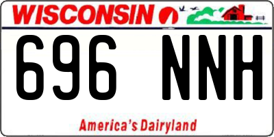 WI license plate 696NNH