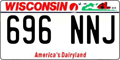 WI license plate 696NNJ