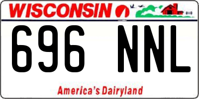 WI license plate 696NNL