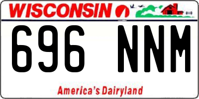 WI license plate 696NNM