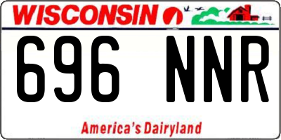 WI license plate 696NNR