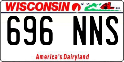 WI license plate 696NNS