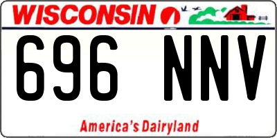 WI license plate 696NNV