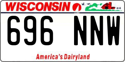 WI license plate 696NNW