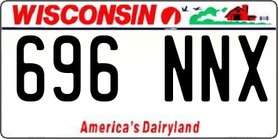 WI license plate 696NNX